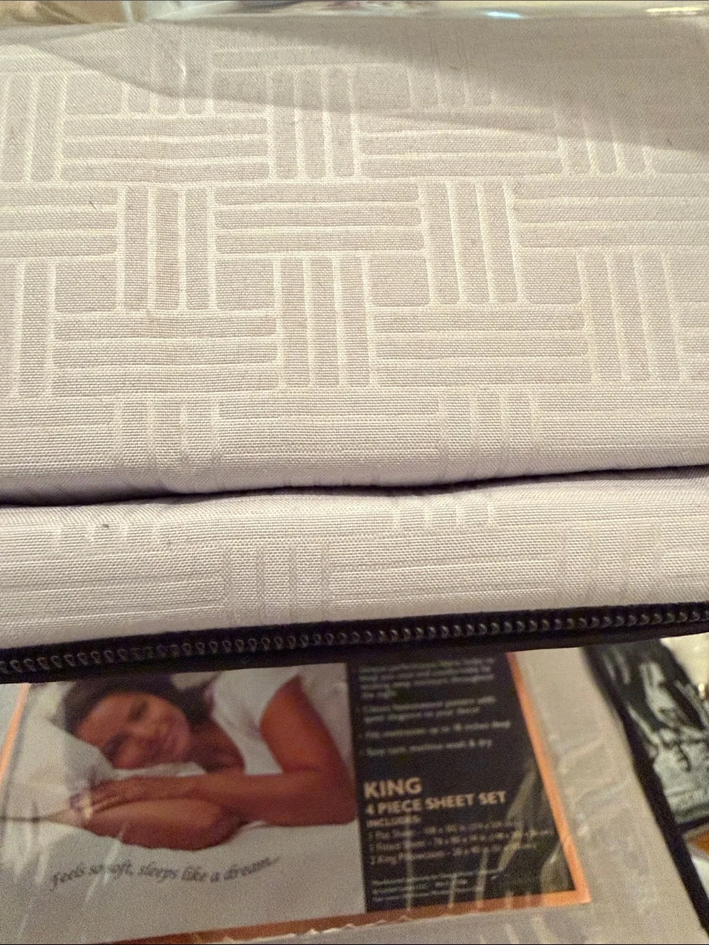 NEW Home Collection Gray King Sheet Set & Duvet Bundle-Smooth Luxurious Bedding